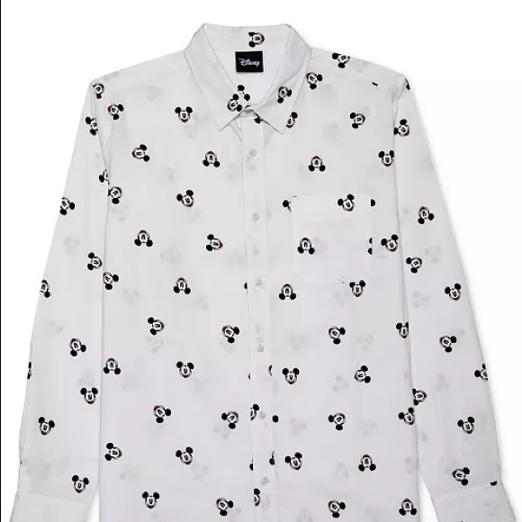 NWOT men’s Mickey Mouse Disney button down shirt - Picture 1 of 4